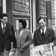 Germano Beringheli con i coniugi Rivabella