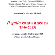 20013 - Convegno a Genova, Palazzo Ducale